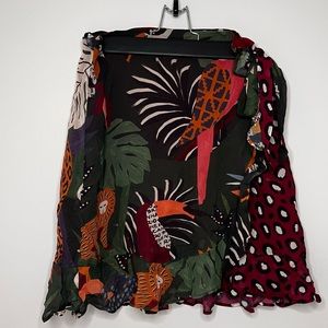 Farm Rio Belen Wrap Mini Skirt